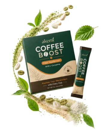 Akemi Coffee Boost Box and Sachet